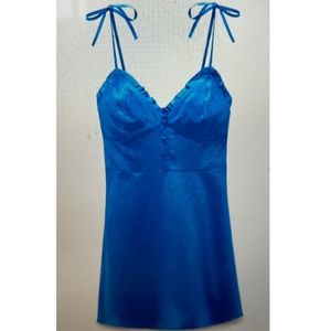 Zara Blue Silky Dress
